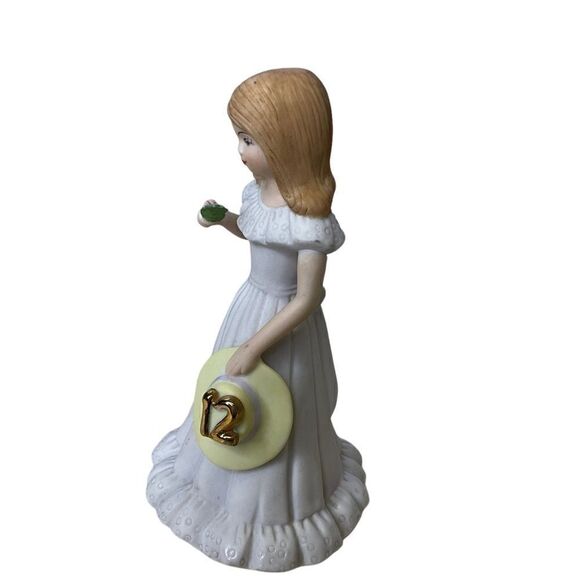 ENESCO Growing Up Collection Birthday girl porcelain bisque 12th Birthday Vintag - Picture 7 of 8
